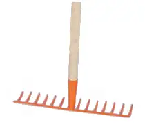 Vrtne grablje 16 zob z ročajem P5, ZR0160G