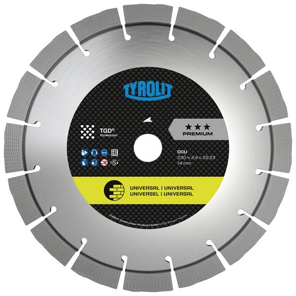 Diamantna rezalna plošča C73W moker rez 400x3,2x25,4mm TGD® Premium TYROLIT, Z59545
