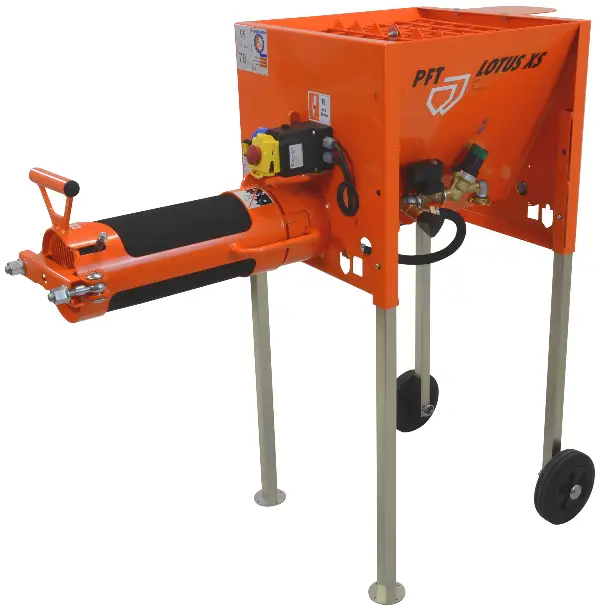 Durchlaufmischer PFT LOTUS XS R Mörtel 230V/1,3kW mit Gummimischrohr, Z00754072