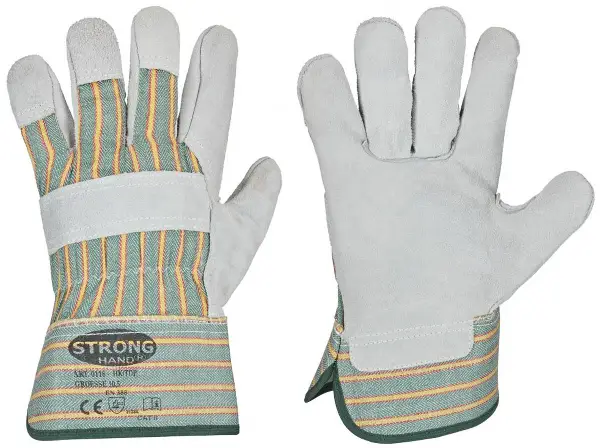 Rokavice STRONGHAND® goveje razklano usnje, v enem kosu brez šivov, Vel.10,5, VPE120, Z0112