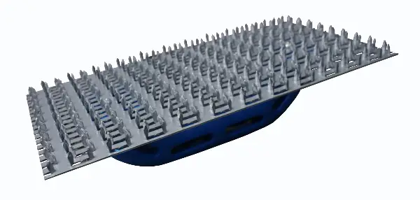 Strgalo za omet z ročajem 245x130mm, Z01418