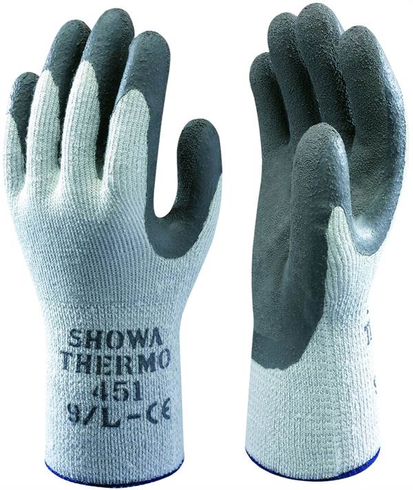 Rokavice latex SHOWA® BEST 451 EN388+EN511, sive, vel. 9, P120, Z023709