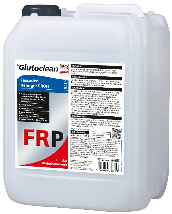 Fassaden-Reiniger GLUTOCLEAN® PROFI FRP 5l/Kannister 96Kan/Pal, Z031805074