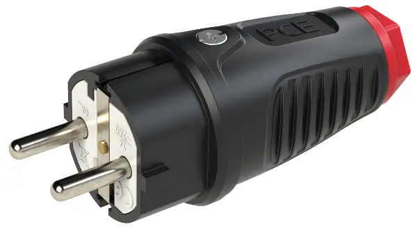 Šuko vtikač TAURUS 2, gumi 250V IP54 P30, Z0511-SR