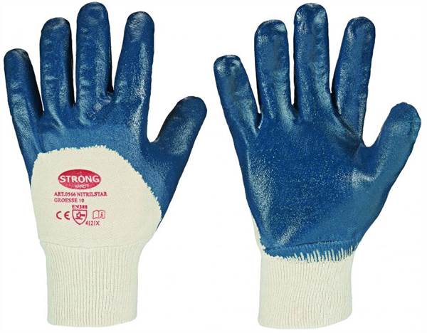 Rokavice NITRILSTAR STRONGHAND®, 2-krat prevlečene, pletene, EN 388, Vel. 9, Z052709