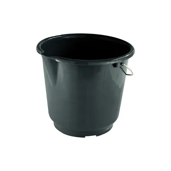 Gradbeno vedro črno 15 litrov ročaj z obešalom 360kos/pal., Z10126349