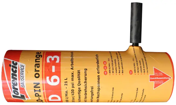 Stator - polžnica LORENCIC LO-PIN D 6-3 oranžna, zaščita vrtenja, Z11551HQ-LO