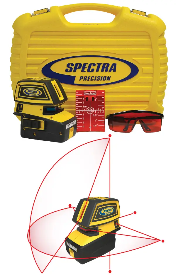 =81= Multifunkcijski laser LT52, očala, magnatno držalo, ciljna tarča, baterije, torbica, Z120052
