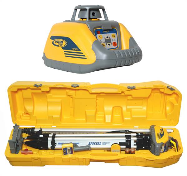Rotacijski laser – Set SPECTRA HV 101 s stativom, mersko lato, sprejemnik, v kovčku, Z140201
