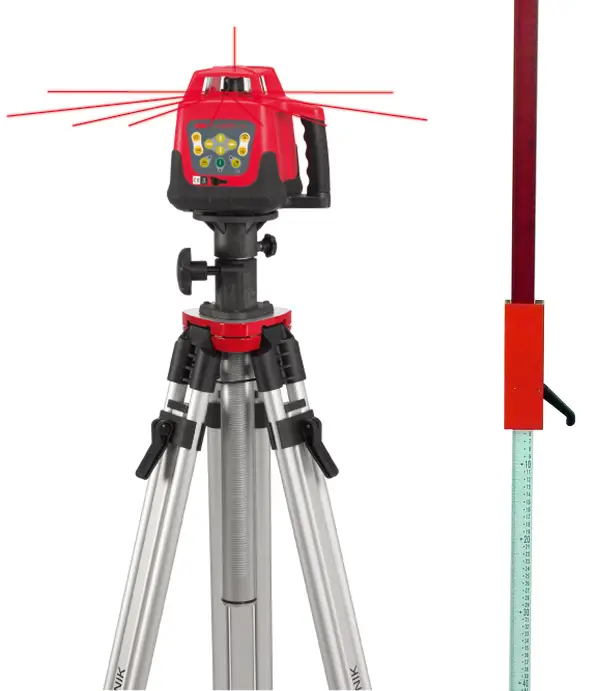 Rotacijski laser-Set BMI UNILASER AHV "Lorencic Edition", stativ, merilna lata, Z140302-LO