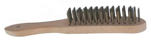 Žična krtača 4-vrstna, gladka jeklena žica 0,35mm P12, Z1480000