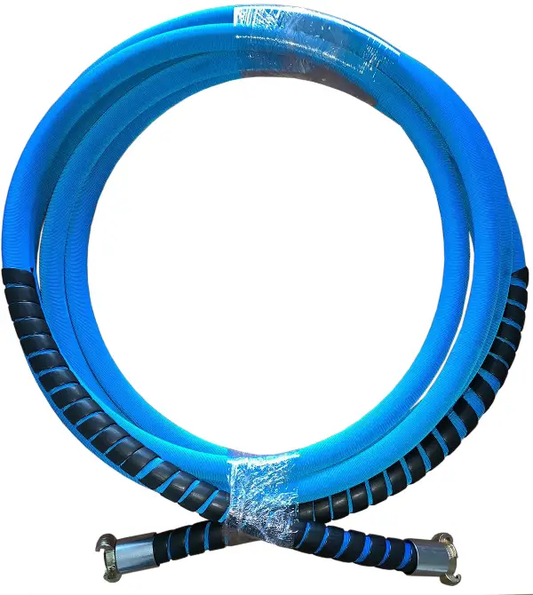 Cev za stisnjen zrak-lahka modra 3/4" 20bar - 25m/rola s spojkami in pregibna zaščita, Z1534020015BD