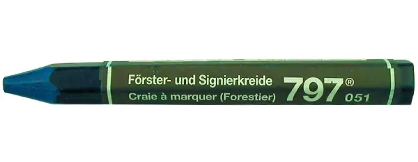 Signalna in gozdarska kreda, modra, za les, gumo, karton, beton paket 12 kosov, Z1680002