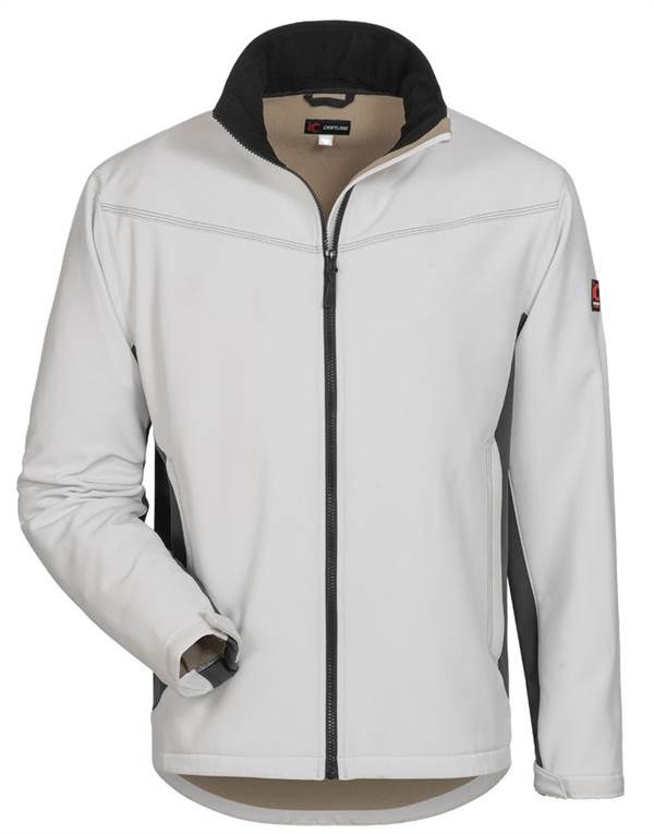 Jakna Softshell LAURIN CRAFTLAND®, belo/siva, vel. M, P5, Z19972M