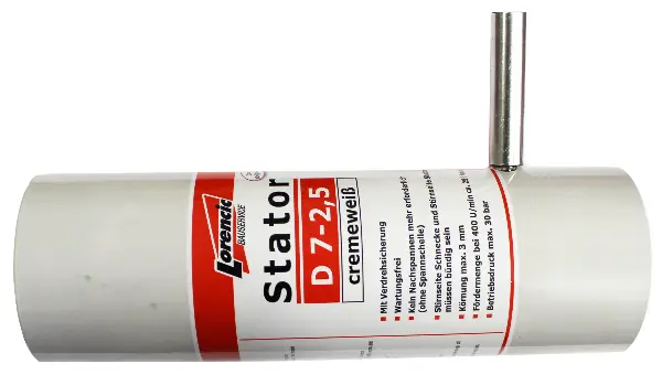 Stator D 7-2,5 kremno bel z varovalom pred rotacijo, Z209021