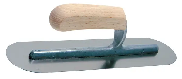 Gladilka z zaokroženimi robovi POOL 300x80x0,7mm, nerjaveča, lesen ročaj P25, Z2107301