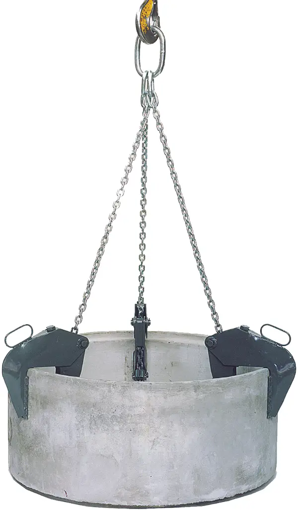 Cevno vešalo 1061.2, 1500 kg dolžina verige 2,3m rebrasto, Z216020