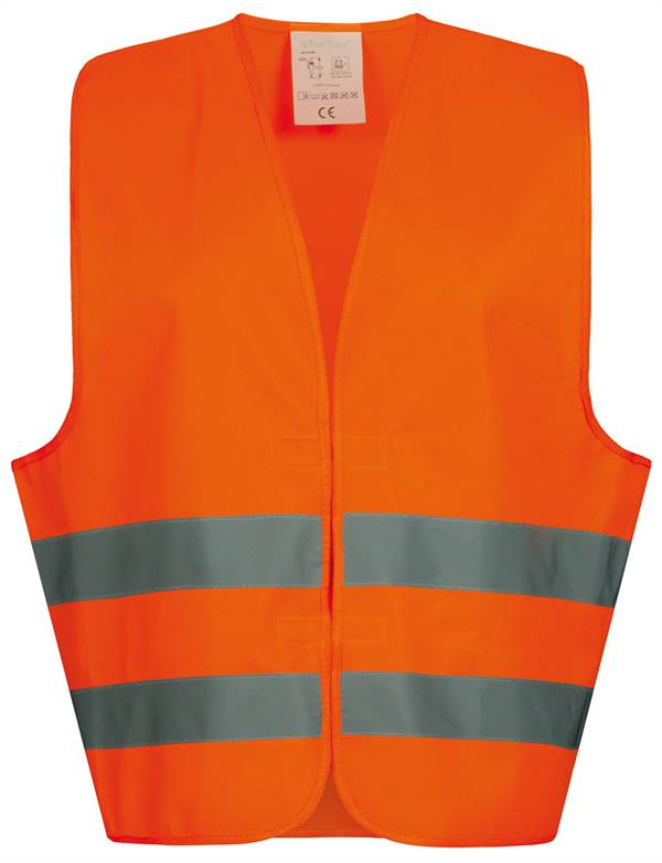 Odsevni brezrokavnik OSKAR WICA-TEX® oranžen, EN 20471/2, poliester, vel. univerzalen, P50, Z22686