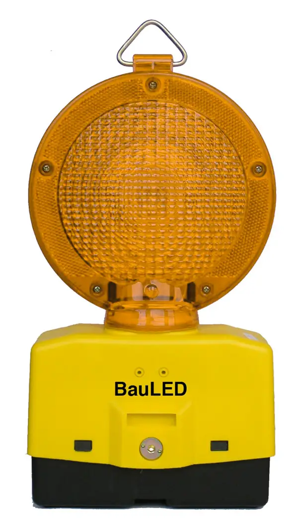 Opozorilna gradbiščna svetilka LED rumena 2-stranska 180mm, Z25225