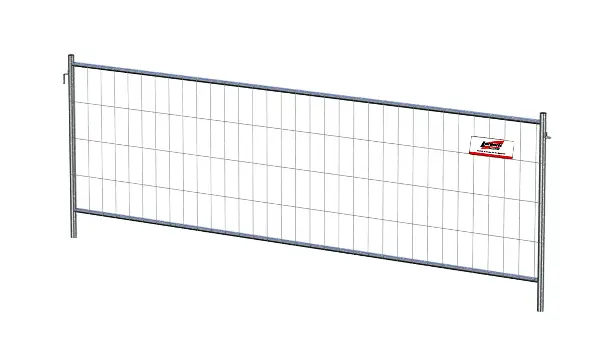 Nizka mobilna ograja F1 1200x3472mm (M100), s poveznikom, Z2711012353