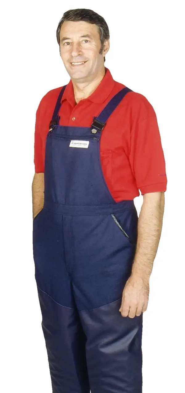 Hlače za polagalce, podložene v območju kolen št.48 plave, Z31112148B