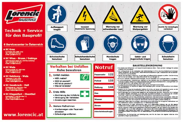Opozorilna tabla 700x1000x60 potiskana, Z3274NLO