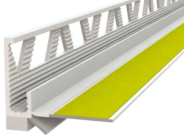 Ometni špaletni profil 6mm, notranji, jeziček, 2,5m/pal. 40pal/kart 42kart/pal, Z3721250LO