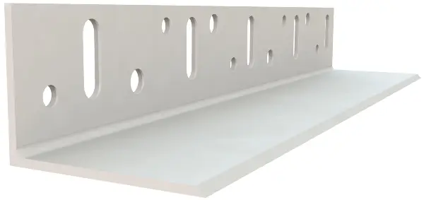 PVC cokl profil, stenski del. BSOP02, 55 mm, 2.5 m, 25 palic/karton (62,5m), 40 kart/paleta, Z4038055