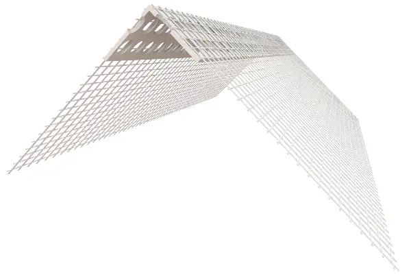 PVC-kotnik z armirno stekleno mrežo 10x15cm, L=2,50 m, P50=125m 50kart/pal, Z4041