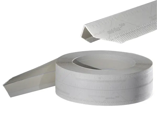 Kotni profil MID-FLEX 300 notranji-/zunanji kot 30,50m/rola, 10rol/kart, 24kart/pal, Z437322305