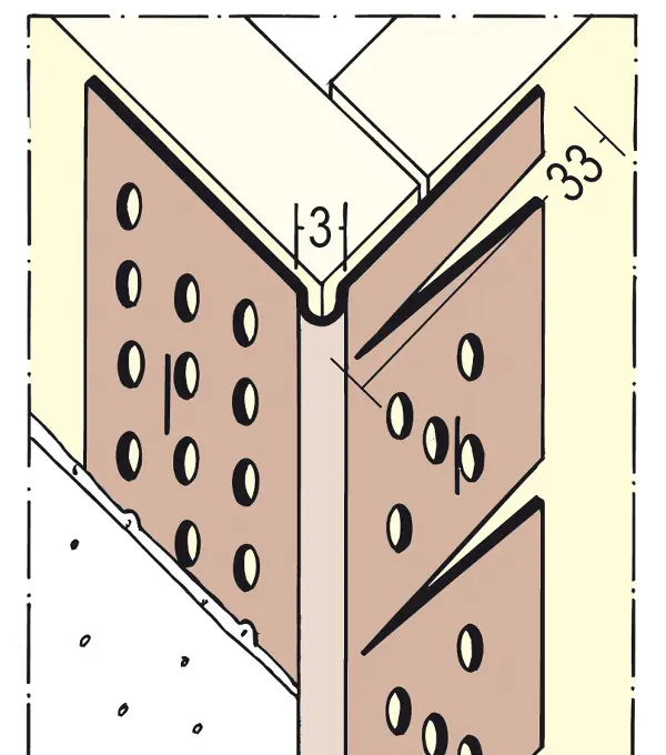 Kotni profil PVC narezan, 3767 3,00 m/palica 20palic/kart 182kart/pal, Z43767300