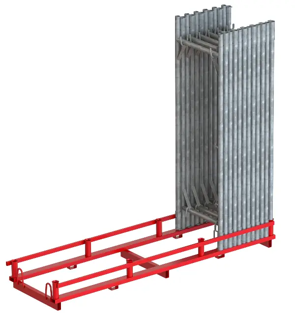 Paleta za 45 okvirjev gradbenega odra, lakirana, Z48110100