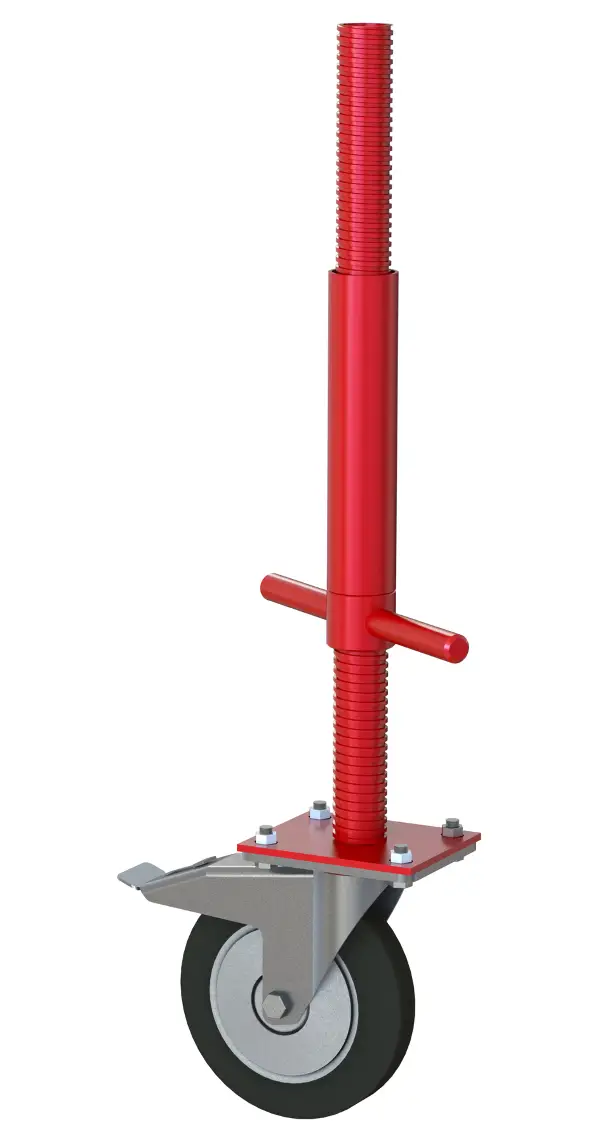 Kolesni nastavljiv podstavek za gradbeni oder z zaporo pocinkano, Z4811250