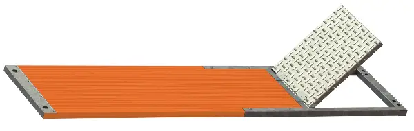 Leseni pohodni podest za gradbeni oder s prehodnimi vrati 50G, Z48150