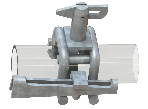 Zatič za pritrditev ograje gradbenega odra 85GV, Z481850