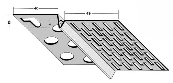 Prezračevalni profil 9224 13mm 2,50m/palica 20pal/vez 70vez/pal, Z49224250
