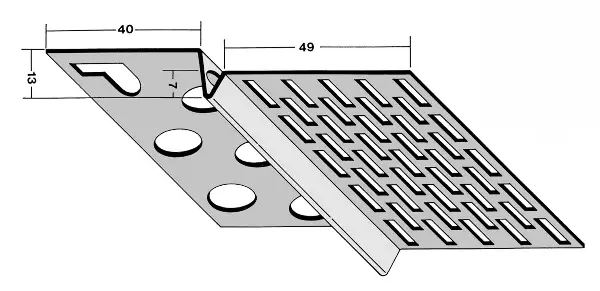 Prezračevalni profil 9224 13mm 2,50m/palica 20pal/vez 70vez/pal, Z49224250