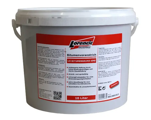 Bitumenski osnovni premaz LO-Bitumen-osnova KMB 10l/vedro 44veder/paleta, Z50126915LO