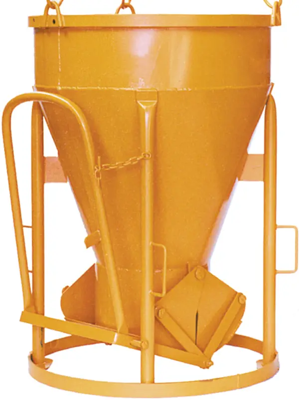 Silos za beton 1013.8, 500l s privarjeno verigo in ročico, Z5030