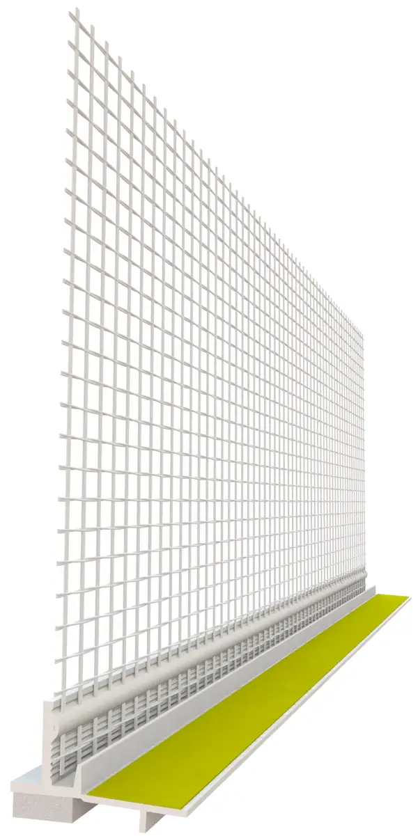 Ometni špaletni profil 9x9mm z armirno mrežo, 2,40m/palica 30pal/kart 50kart/pal, Z524X