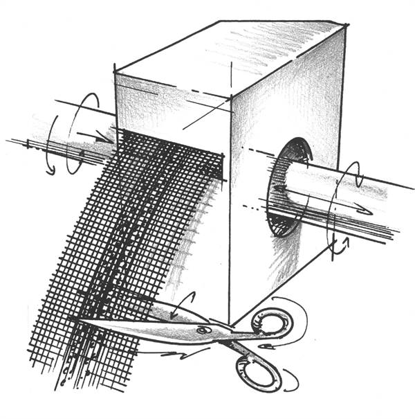 PVC-fleksibilen kotnik z armirno mrežo v roli, 12,5x12,5cm, naluknjan, 50 m/rola 30kart/pal, Z5901907
