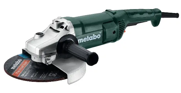 Kotni brusilnik METABO WE 2200-230, 2200W p=230mm, zaščitni pokrov, ročaj, Z606437000