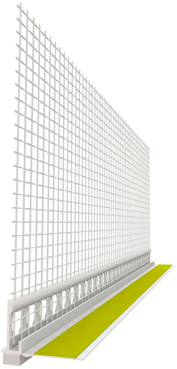 Ometni špaletni profil z mrežo, 6mm, 2,40m/palica 30pal/kart 50kart/pal, Z6470205