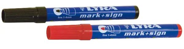 Trajni marker Lyra črn 1-4mm debelina črte 10kos/pak, Z6673603