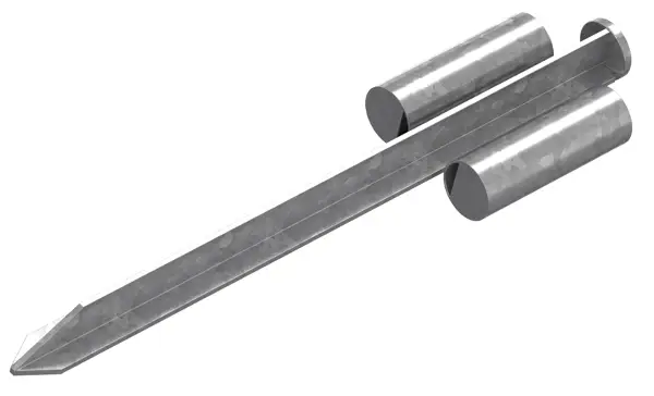 Klin za pritrditev v zemljo našpičen, za sestavljanje mobilne ograje, Z7007100