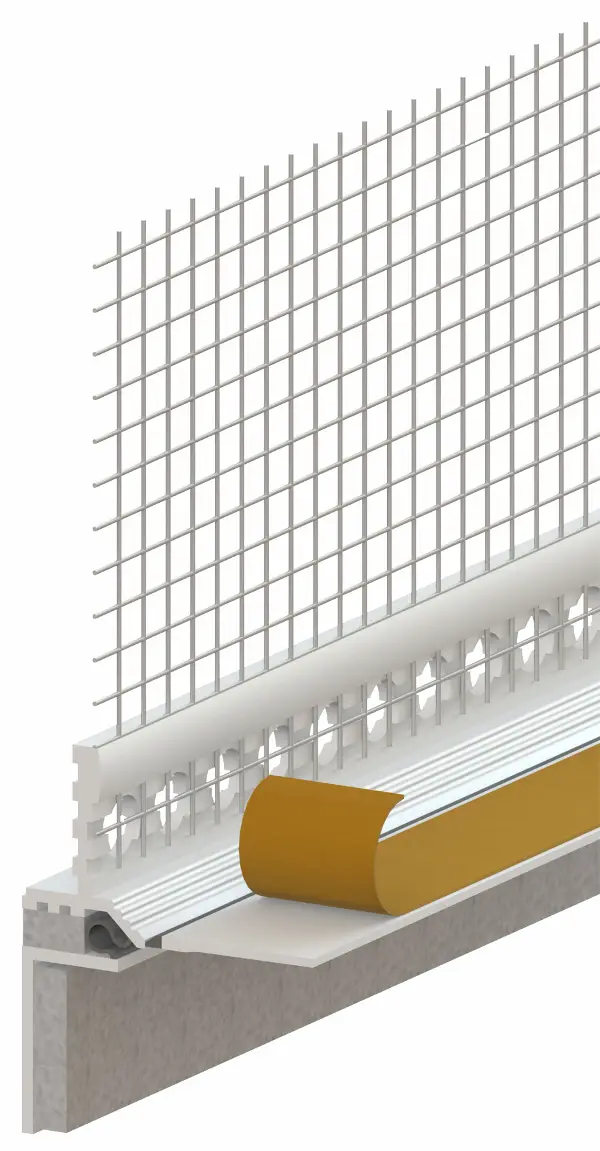 Roletni zaključni profil za vodila rolet z mrežico 2,4m/palica 25pal/kart 40kart/pal, Z824K3LO