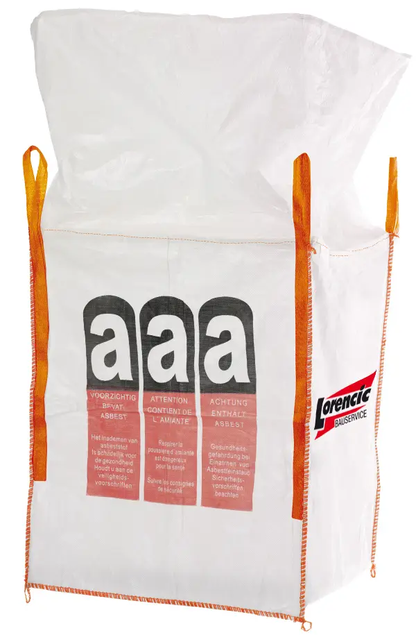 Vreča za smeti BIG BAG TECTOR® 90x90x110cm, 1000kg, za asbest P120, Z84740