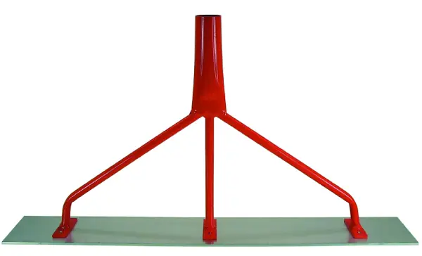 Ravnalec betona aluminij 60cm, gladek, brez držala, Z90111