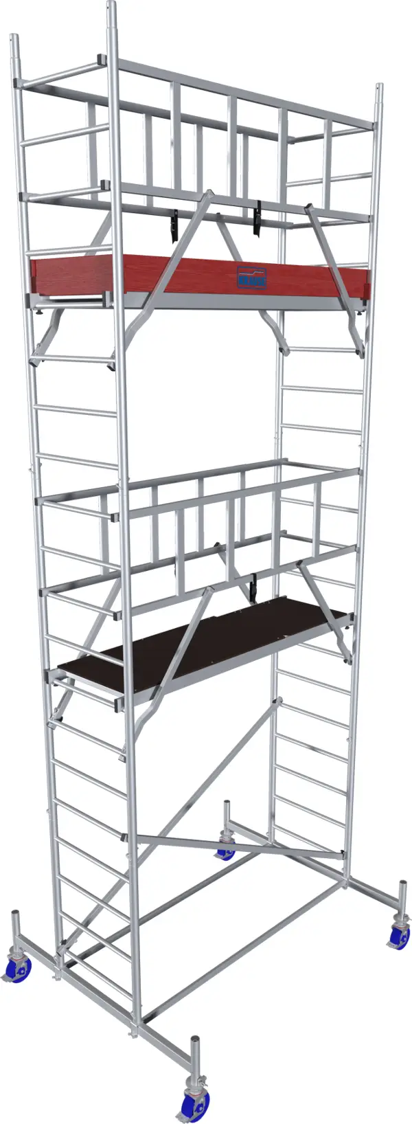 Alu-Rollgerüst KRAUSE® MONTO® PROTEC® Breitaufbau 2,00x0,60m, AH= 6,30m, Z940131