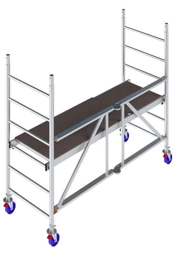 Alu-zložljiv montažni oder KRAUSE® MONTO® PROTEC® XS 2,00x0,60m, DV= 2,90m, Z942104